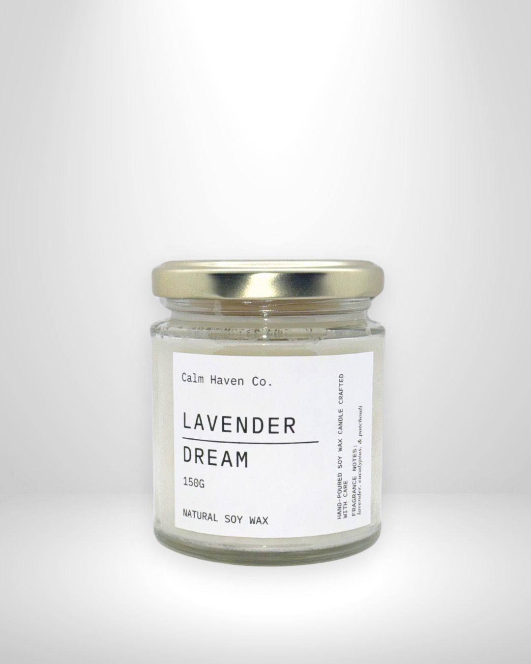 Luxurious Scented Soy Wax Candle - Lavender Dream