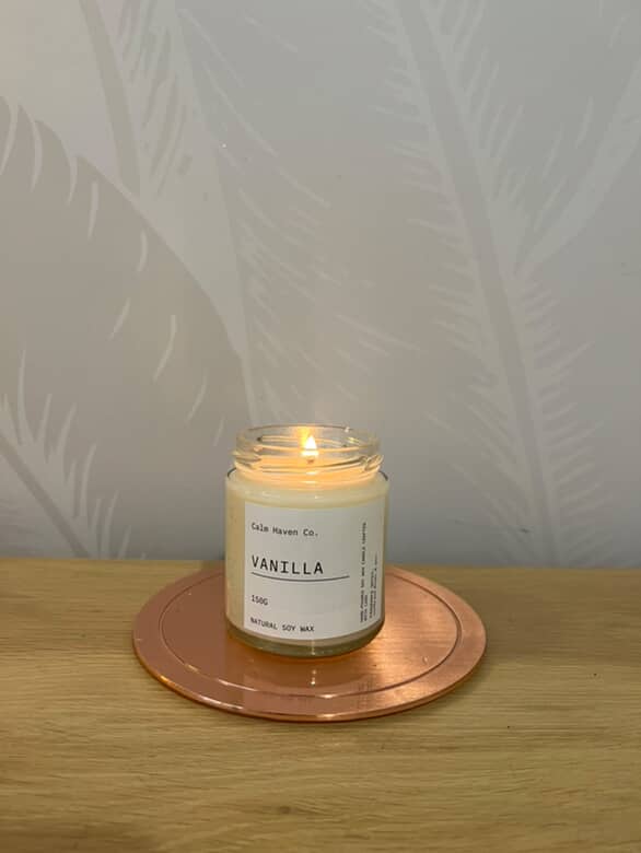 Luxurious Scented Soy Wax Candle - Vanilla Soy